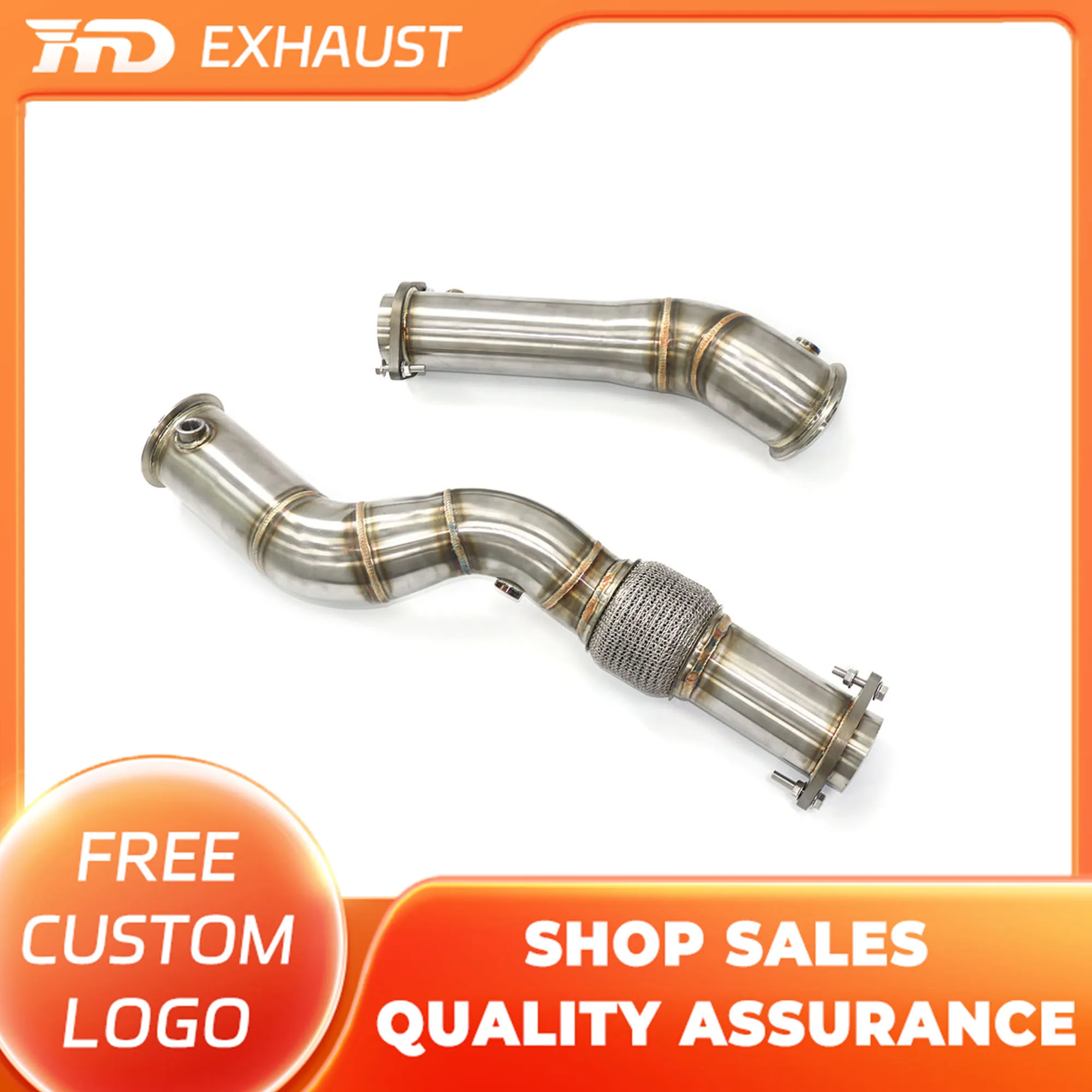HMD Exclusive Customization Straight-through Downpipe For BMW M3 M4 G8x Without Heat Shield Stainless Steel Exhaust
HMD Exclusive Customization Straight-through Downpipe For BMW M3 M4 G8x Without Heat Shield Stainless Steel Exhaust