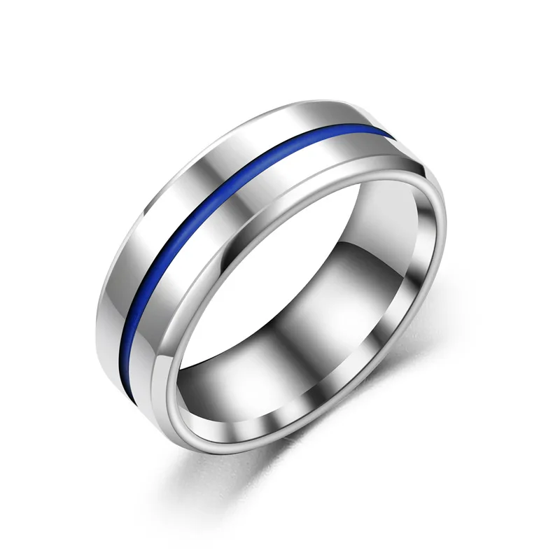 Fashion Stainless Steel Black Blue Groove Ring for Men Couple Wedding Bands Rings Jewelry Drop Shipping
Fashion Stainless Steel Black Blue Groove Ring for Men Couple Wedding Bands Rings Jewelry Drop Shipping