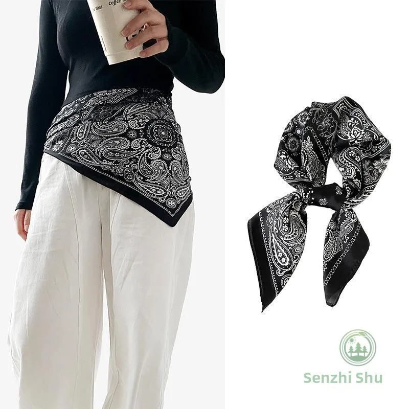 Faionable Silk Scarf Waist Belt for Jeans Dr Travel Decorative Accory Versatile Ties around Waist Nut Flower Pattern
Faionable Silk Scarf Waist Belt for Jeans Dr Travel Decorative Accory Versatile Ties around Waist Nut Flower Pattern