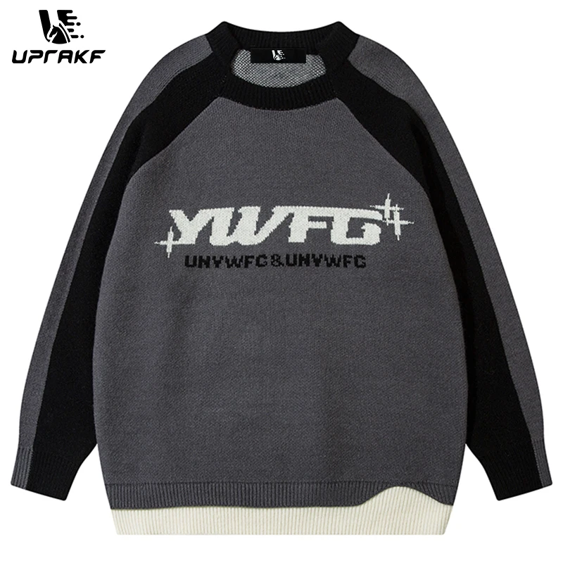 UPRAKF American Style Sweater Vintage Round Neck Fashion Long Sleeve Casual Warm Contrast Color High Street Trendy
UPRAKF American Style Sweater Vintage Round Neck Fashion Long Sleeve Casual Warm Contrast Color High Street Trendy