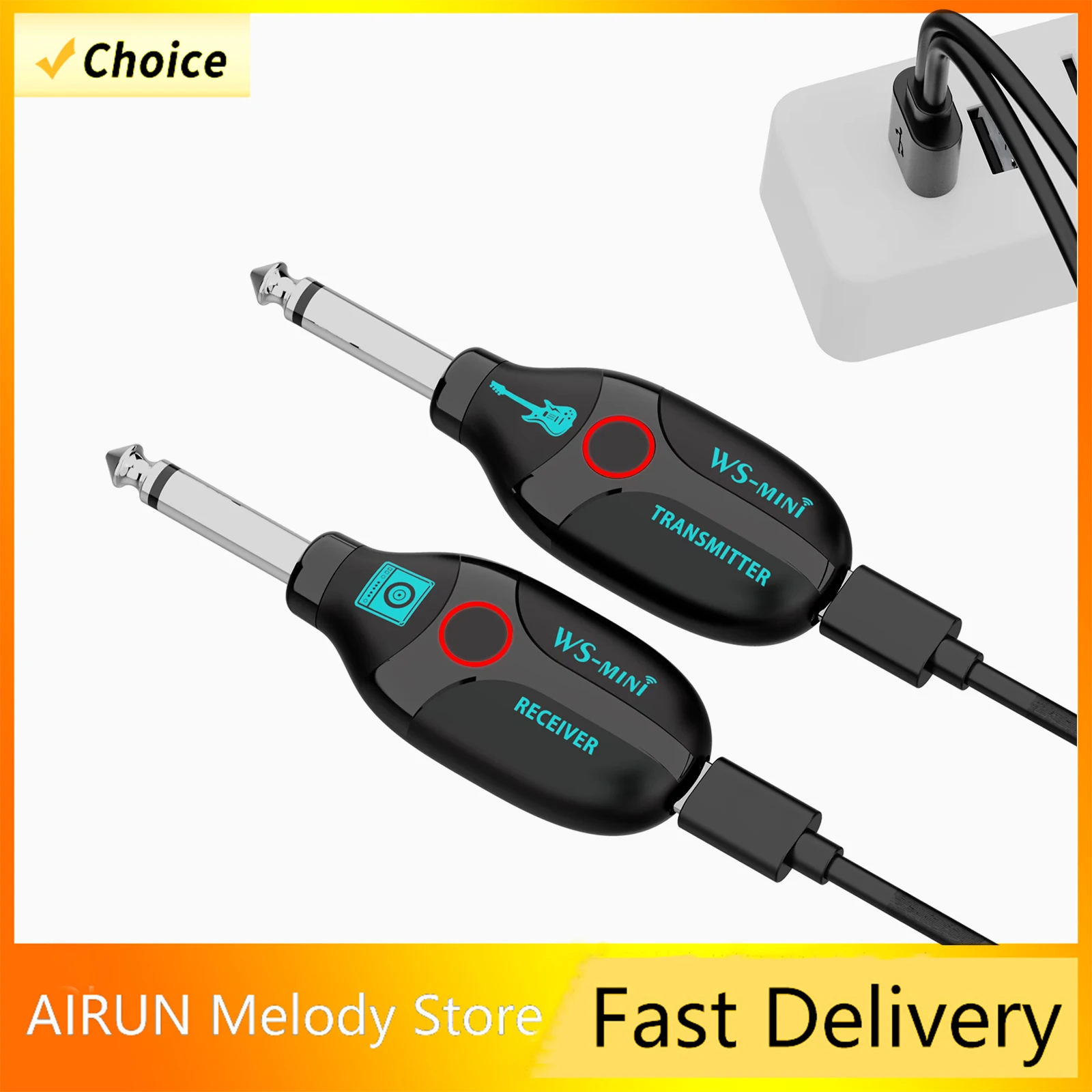 M-VAVE Guitar Wireless System 4 Channels Audio Transmitter Receiver Rechargeable Adapter Studio Recording Bluetooth-compatible
M-VAVE Guitar Wireless System 4 Channels Audio Transmitter Receiver Rechargeable Adapter Studio Recording Bluetooth-compatible