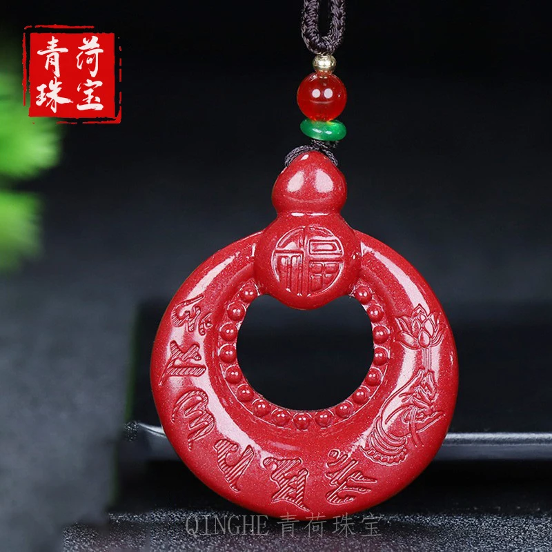 gourd heart sutra pendant, natural ore purple gold sand, unisex necklace, six-character mantra peace, wearab
gourd heart sutra pendant, natural ore purple gold sand, unisex necklace, six-character mantra peace, wearab