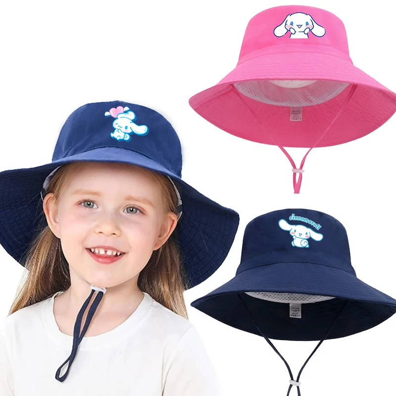 Cinnamoroll Hat for Girl Kid Summer SunHat Bucket Hat UV Protection Outdoor Boys Beach Cap Fashion Panama Cap Fisherman Hat 2-6Y
Cinnamoroll Hat for Girl Kid Summer SunHat Bucket Hat UV Protection Outdoor Boys Beach Cap Fashion Panama Cap Fisherman Hat 2-6Y