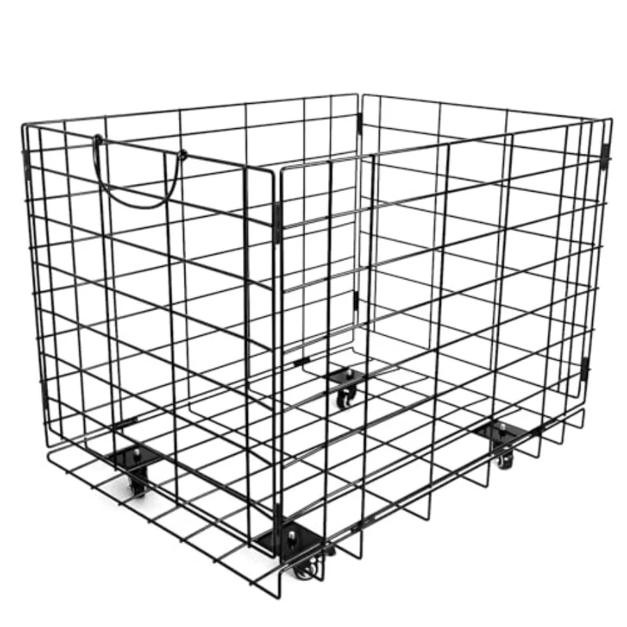 Heavy-Duty Folding Ball Cart with Wheels - Large Capacity Sports Equipment Organizer Holds 20+ Soccer/14 Basketballs Steel Mesh
Heavy-Duty Folding Ball Cart with Wheels - Large Capacity Sports Equipment Organizer Holds 20+ Soccer/14 Basketballs Steel Mesh