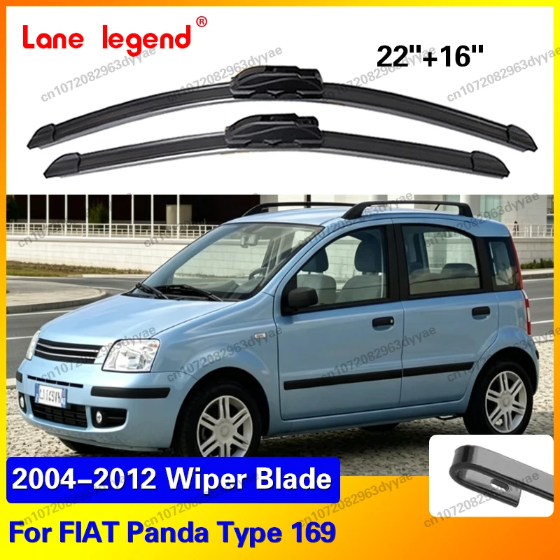 For FIAT Panda Type 169 2004 - 2012 Wiper Front&Rear Wiper Blades Windshield Windscreen Window Brushes 22"+16"
For FIAT Panda Type 169 2004 - 2012 Wiper Front&Rear Wiper Blades Windshield Windscreen Window Brushes 22"+16"