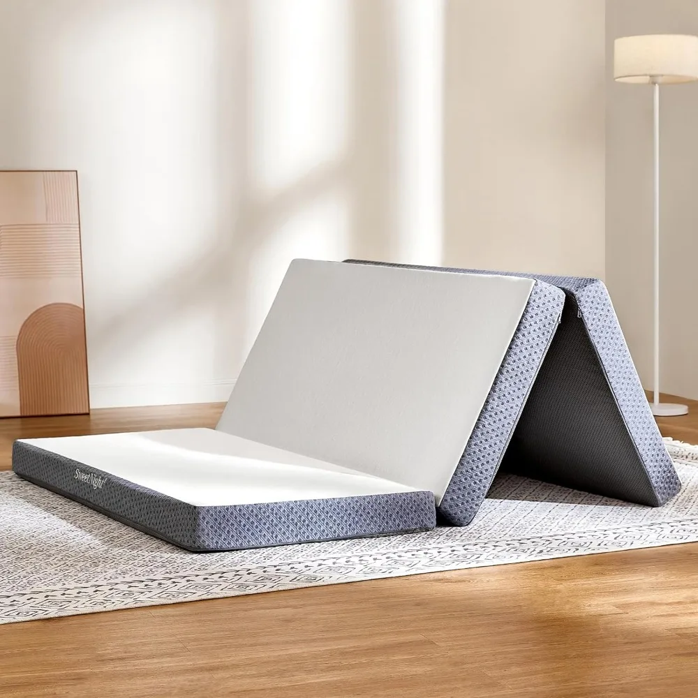 4-inch Foldable Mattress with A Collapsible & Washable Cover | Medium-Firm with Non-Slip Design | Suitable for RV Travel,Camping
4-inch Foldable Mattress with A Collapsible & Washable Cover | Medium-Firm with Non-Slip Design | Suitable for RV Travel,Camping