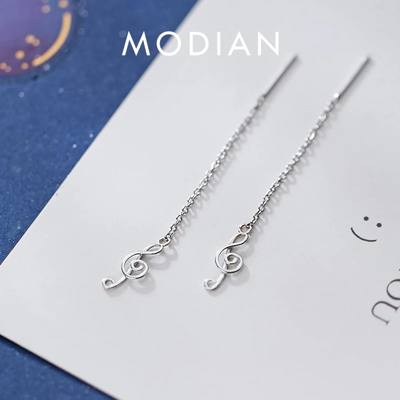 Modian Original 925 Sterling Silver Musical Note Cutout Classic Long Drop Earrings for Women Korea Style Fine Jewelry 2020 NEW
Modian Original 925 Sterling Silver Musical Note Cutout Classic Long Drop Earrings for Women Korea Style Fine Jewelry 2020 NEW