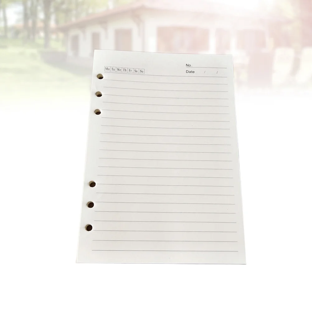 80 Pages A5 Loose-leaf Filler Paper 6-Hole Spiral Notebook Paper Replacement for Men Women Loose Leaf Paper Sheet
80 Pages A5 Loose-leaf Filler Paper 6-Hole Spiral Notebook Paper Replacement for Men Women Loose Leaf Paper Sheet