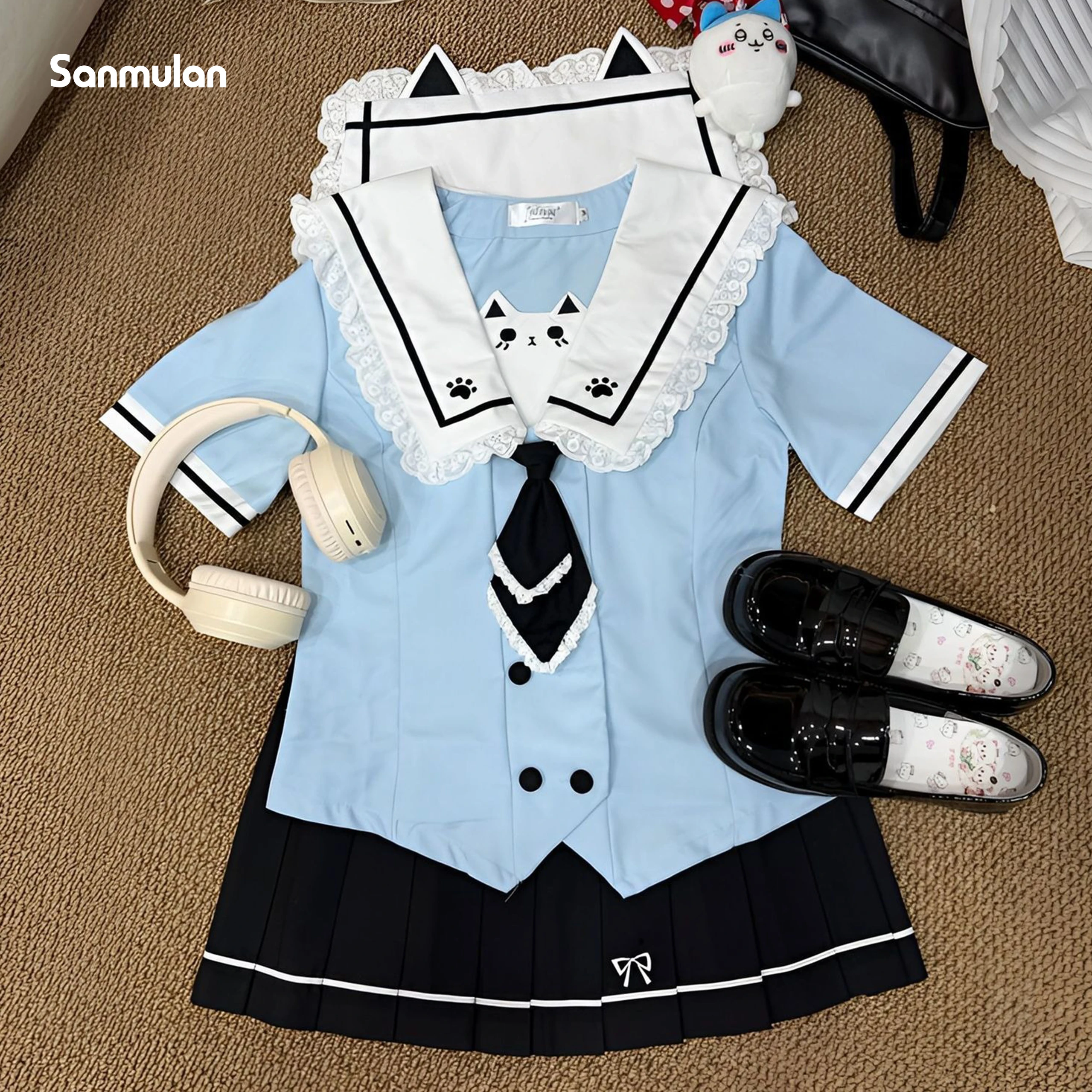 2026 Summer Blue Sailor Suit Cute and Sweet JK Uniform Slim Fit College Style Long Sleeve Short Sleeve Female Students COS
2026 Summer Blue Sailor Suit Cute and Sweet JK Uniform Slim Fit College Style Long Sleeve Short Sleeve Female Students COS