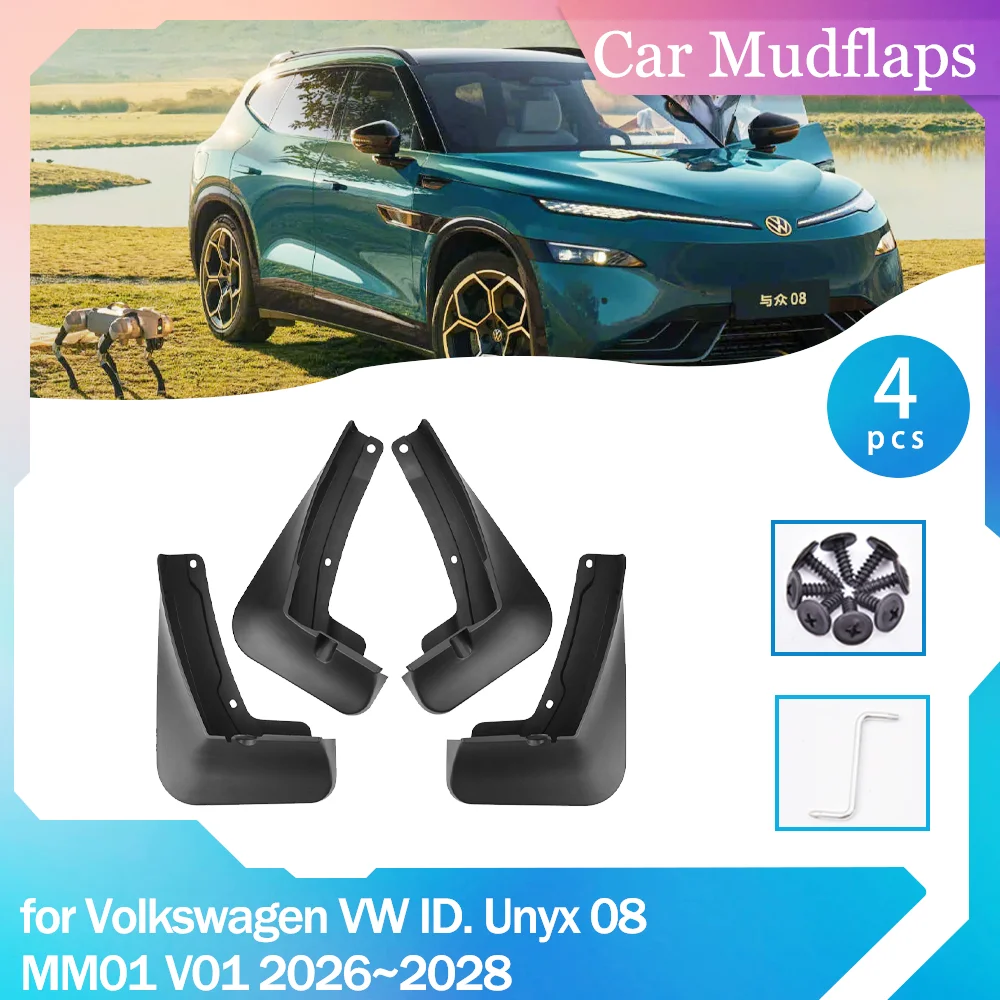 Car Mud Flaps for Volkswagen VW ID. Unyx 08 MM01 V01 2026~2028 Mudguards Splash Guards Cover Front Rear Fender Part Accessories
Car Mud Flaps for Volkswagen VW ID. Unyx 08 MM01 V01 2026~2028 Mudguards Splash Guards Cover Front Rear Fender Part Accessories