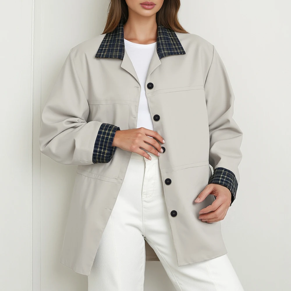 Mia Muse Autumn Trench Coat 2025 Women's Decent Patchwork Button Through Long Sleeve Lapel Basics Trench Coat
Mia Muse Autumn Trench Coat 2025 Women's Decent Patchwork Button Through Long Sleeve Lapel Basics Trench Coat