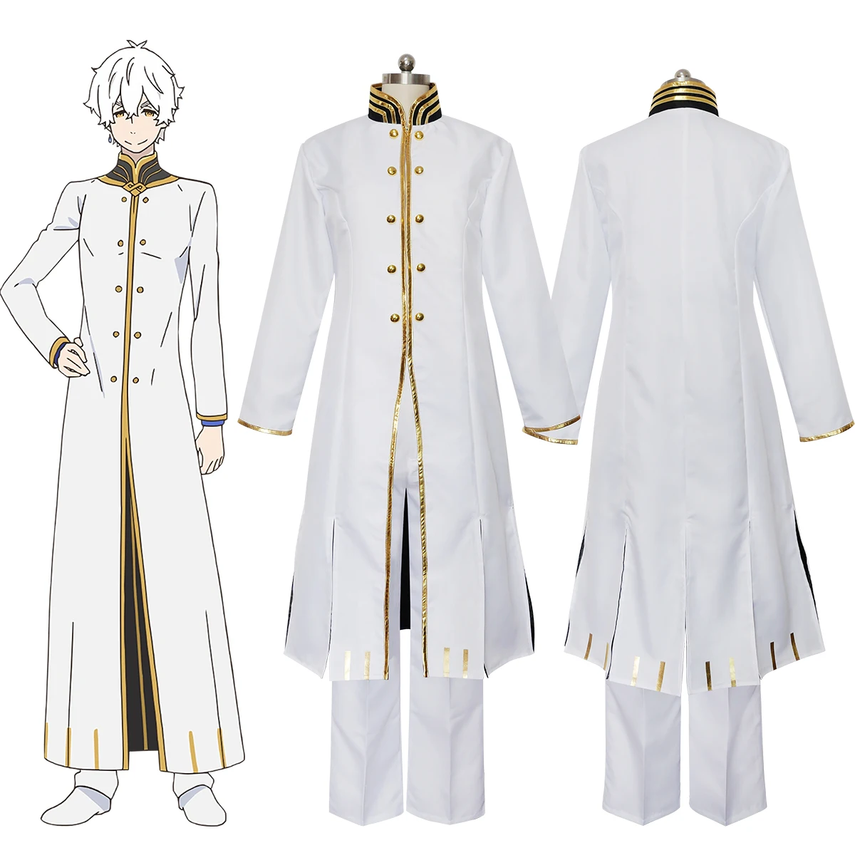 Re: Zero, Starting Life in Another World Anime Sin Archbishop of Greed Regulus Corneas Cosplay Costume White Uniform Outfit
Re: Zero, Starting Life in Another World Anime Sin Archbishop of Greed Regulus Corneas Cosplay Costume White Uniform Outfit