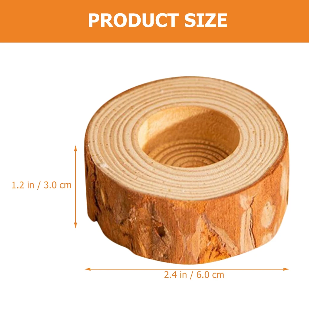 2 Pcs Decorative Log Holder Tea Light Mini Candleholder Wooden Votive Holders
2 Pcs Decorative Log Holder Tea Light Mini Candleholder Wooden Votive Holders