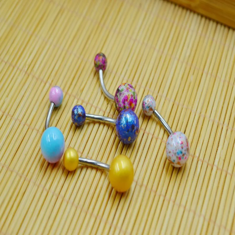 50pcs Body Jewelry Piercing New Navel Belly Button Bar Navel Body Piercing 14G Printed Point Colors Nice
50pcs Body Jewelry Piercing New Navel Belly Button Bar Navel Body Piercing 14G Printed Point Colors Nice