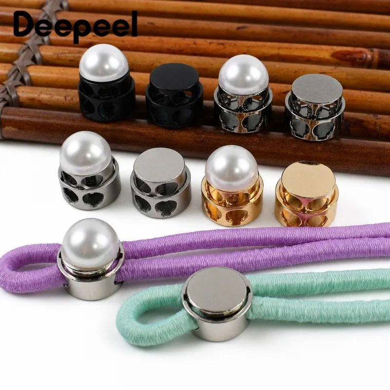 10Pcs Metal Stopper Buckles Pearl Double Hole Spring Snap Button Cord Lock Shoelace Hat Rope End Elastic Adjustment Decor Buckle
10Pcs Metal Stopper Buckles Pearl Double Hole Spring Snap Button Cord Lock Shoelace Hat Rope End Elastic Adjustment Decor Buckle