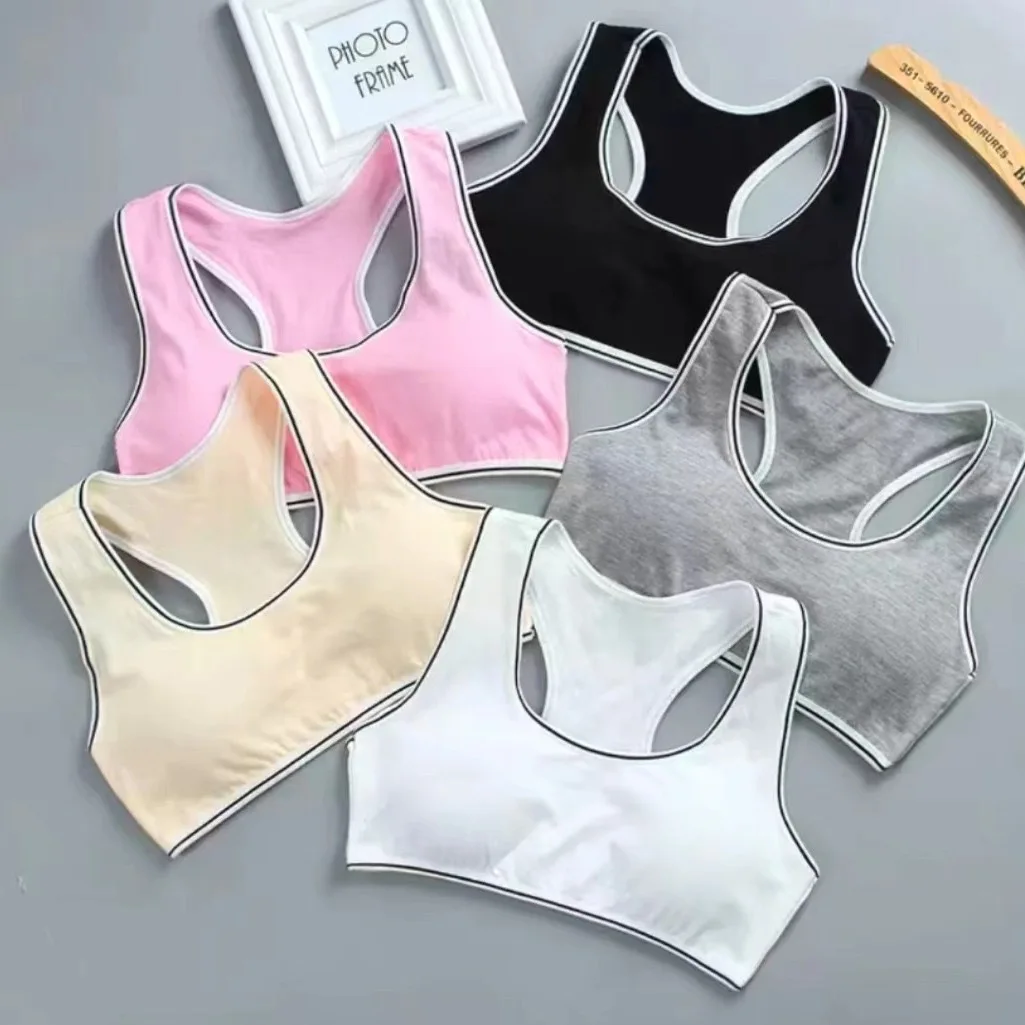8-16Y Teenage Girls Training Bras Cute Bow Dot Kids Puberty Underwears Adolescent Wireless Vests Children Sports Tank Tops
8-16Y Teenage Girls Training Bras Cute Bow Dot Kids Puberty Underwears Adolescent Wireless Vests Children Sports Tank Tops