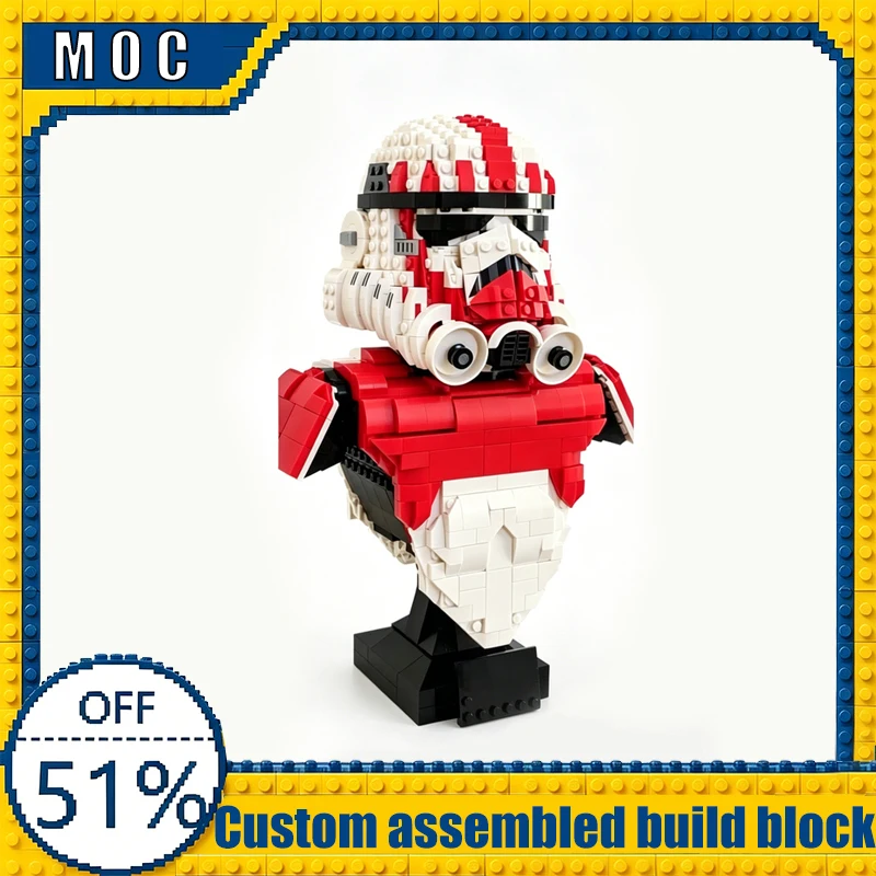 2242 PCS Helmet And Bust Series Customization Display Building Blocks Model Set DIY Assembly Educational Toys Collection Gifts
2242 PCS Helmet And Bust Series Customization Display Building Blocks Model Set DIY Assembly Educational Toys Collection Gifts