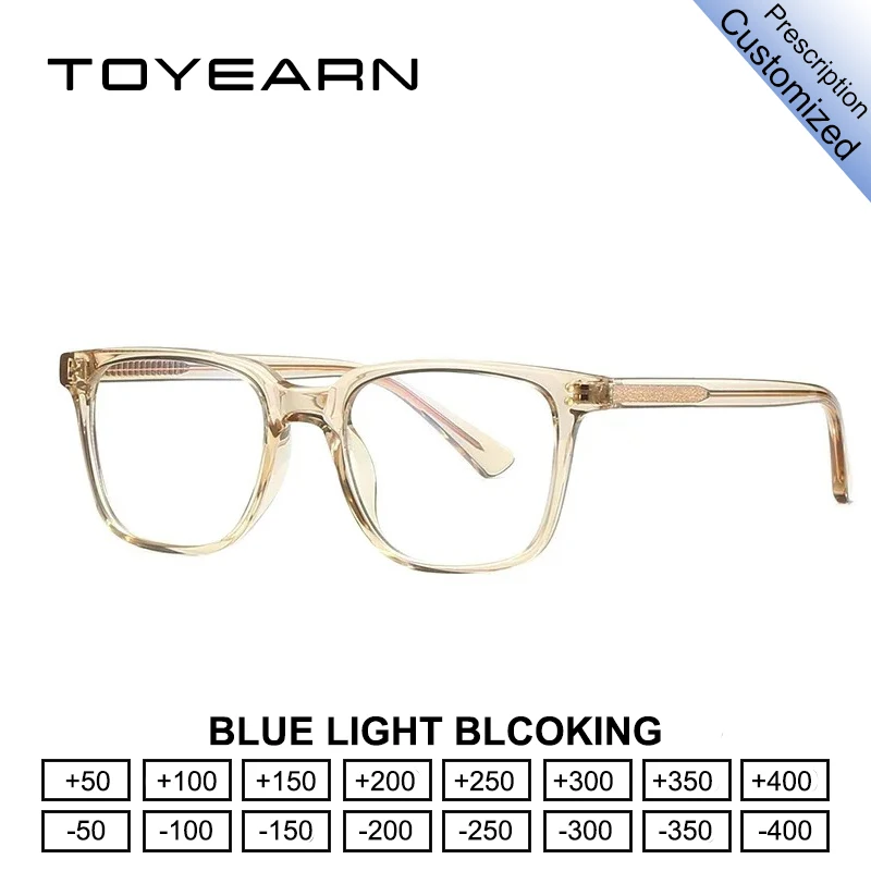 TOYEARN Men's Square Classic Eyeglass Frames Myopia Hyperopia Blue Light Blocking Reading Glasses Women Customized Prescription
TOYEARN Men's Square Classic Eyeglass Frames Myopia Hyperopia Blue Light Blocking Reading Glasses Women Customized Prescription