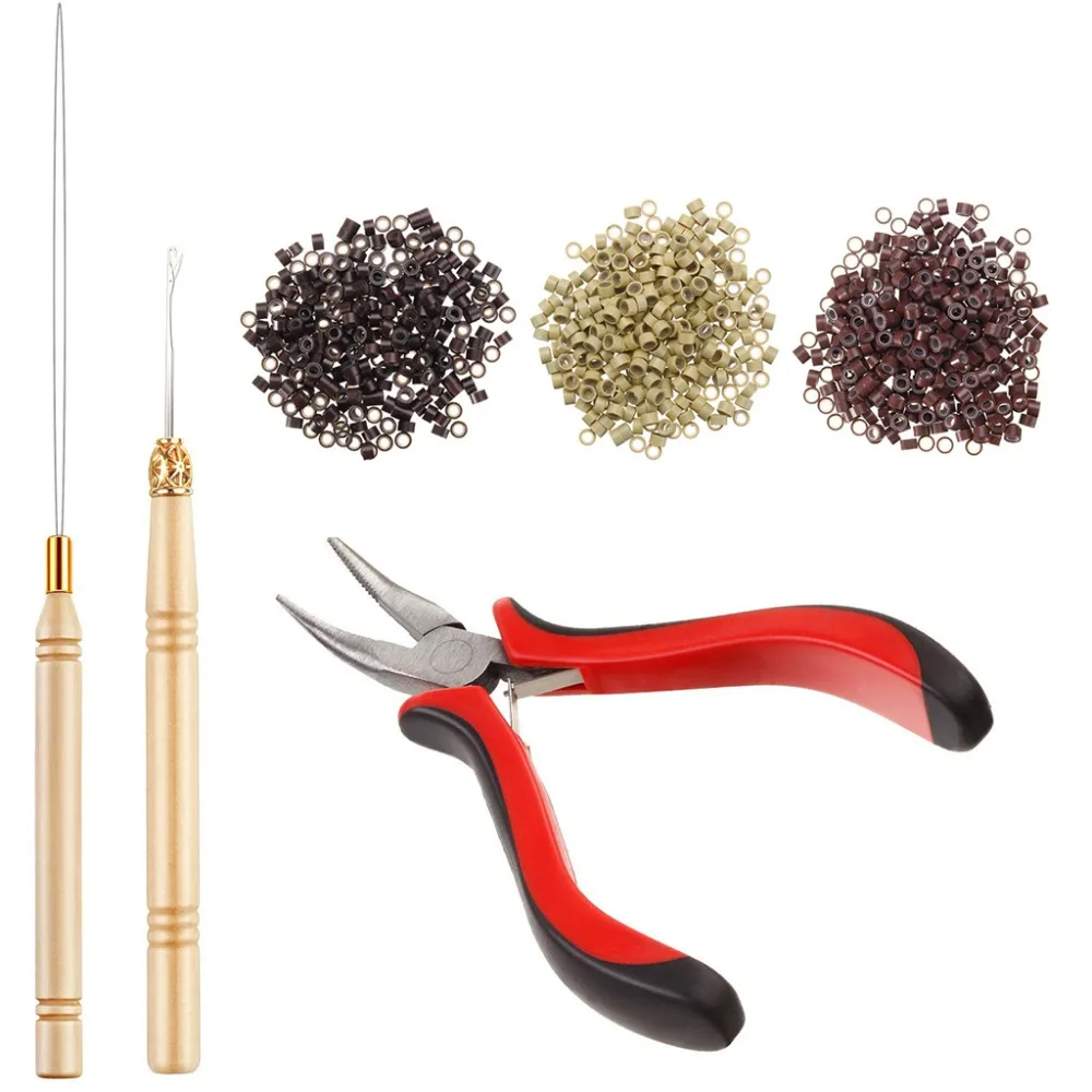 Hook Needle Hair Extensions Tools Kit Crochet Hook Pulling Needle 500pcs Micro Ring Beads Silicone Rings DIY Micro Beads Plier
Hook Needle Hair Extensions Tools Kit Crochet Hook Pulling Needle 500pcs Micro Ring Beads Silicone Rings DIY Micro Beads Plier