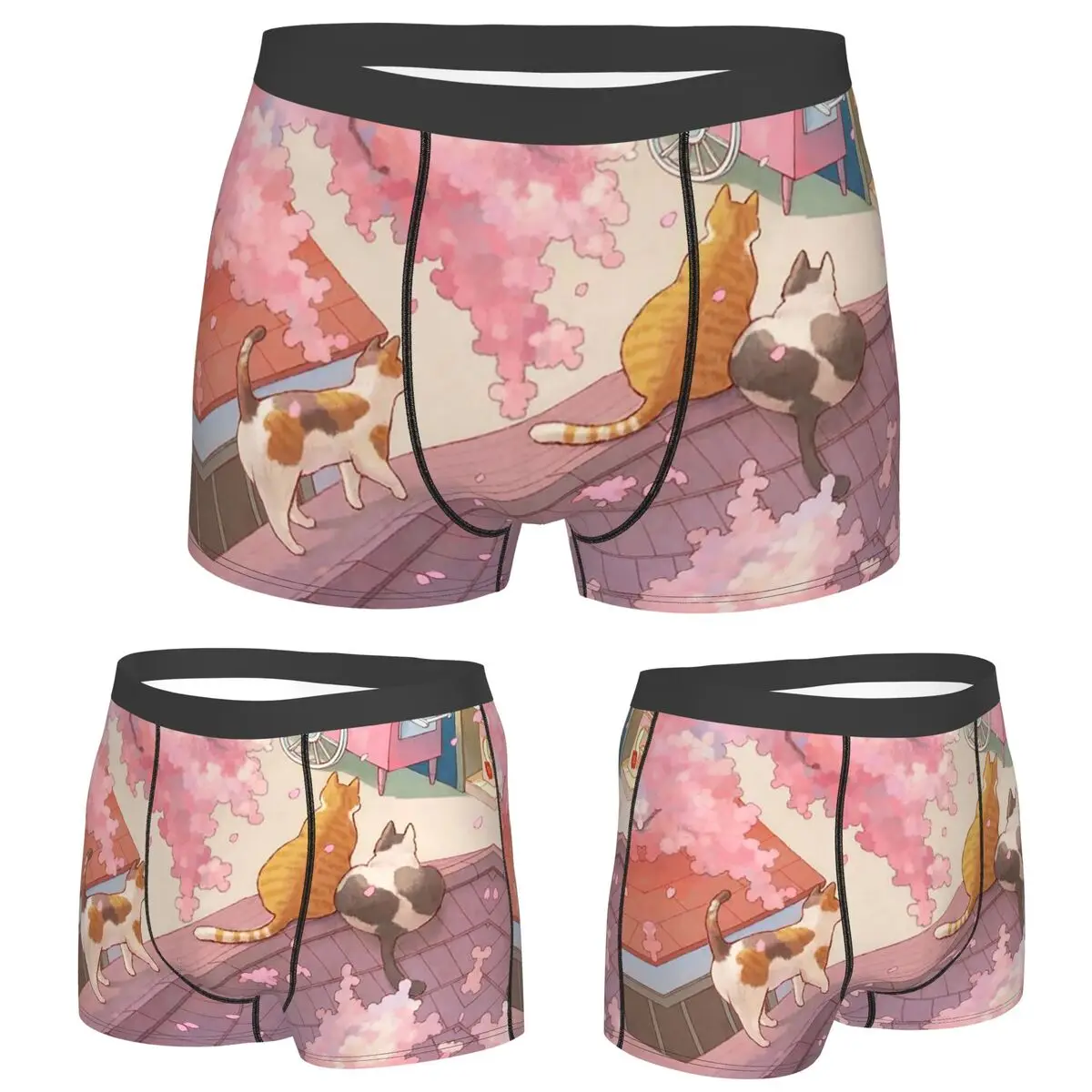 Boxer Underpants Shorts The Cute Cats Pink Cherry Blossom Cartoon Panties Men Comfortable Underwear for Homme Man Boyfriend Gift
Boxer Underpants Shorts The Cute Cats Pink Cherry Blossom Cartoon Panties Men Comfortable Underwear for Homme Man Boyfriend Gift