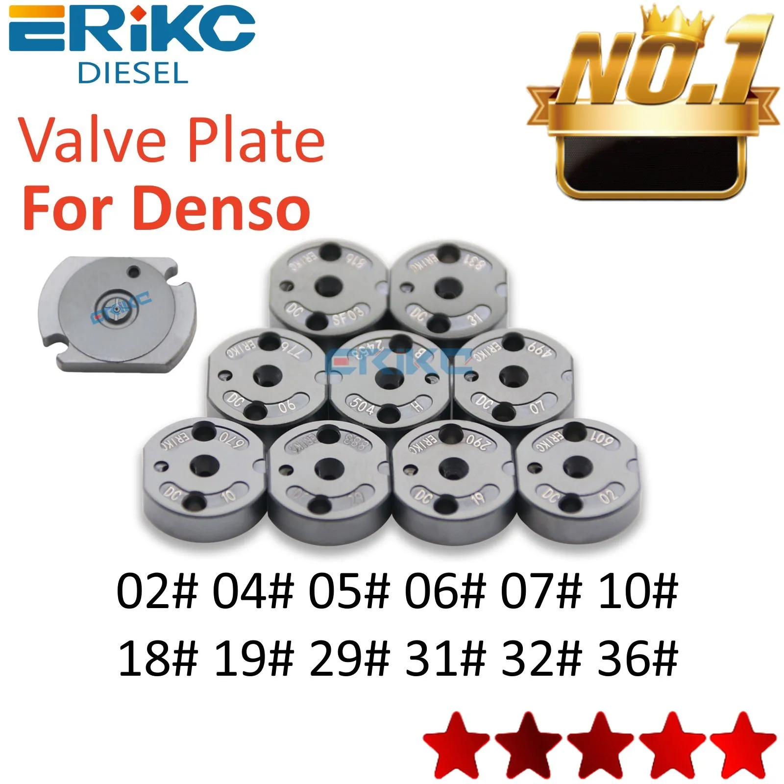 Control Valve Plate 02# 04# 05# 06# 07# 10# 18# 19# 29# Common Rail Injector Valve Orifice Plate 31# 32# 36# for Denso Injectors
Control Valve Plate 02# 04# 05# 06# 07# 10# 18# 19# 29# Common Rail Injector Valve Orifice Plate 31# 32# 36# for Denso Injectors