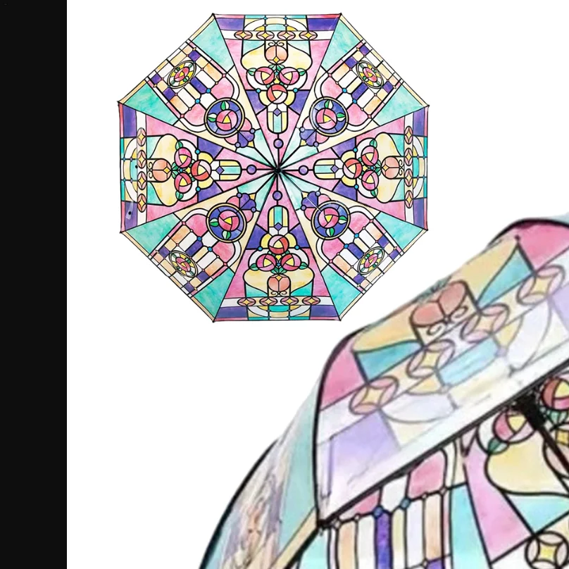 Портативный дорожный зонт, винтажный витражный автоматический складной зонт, романтический солнечный зонт, прозрачные зонты с ручной росписью
Портативный дорожный зонт, винтажный витражный автоматический складной зонт, романтический солнечный зонт, прозрачные зонты с ручной росписью