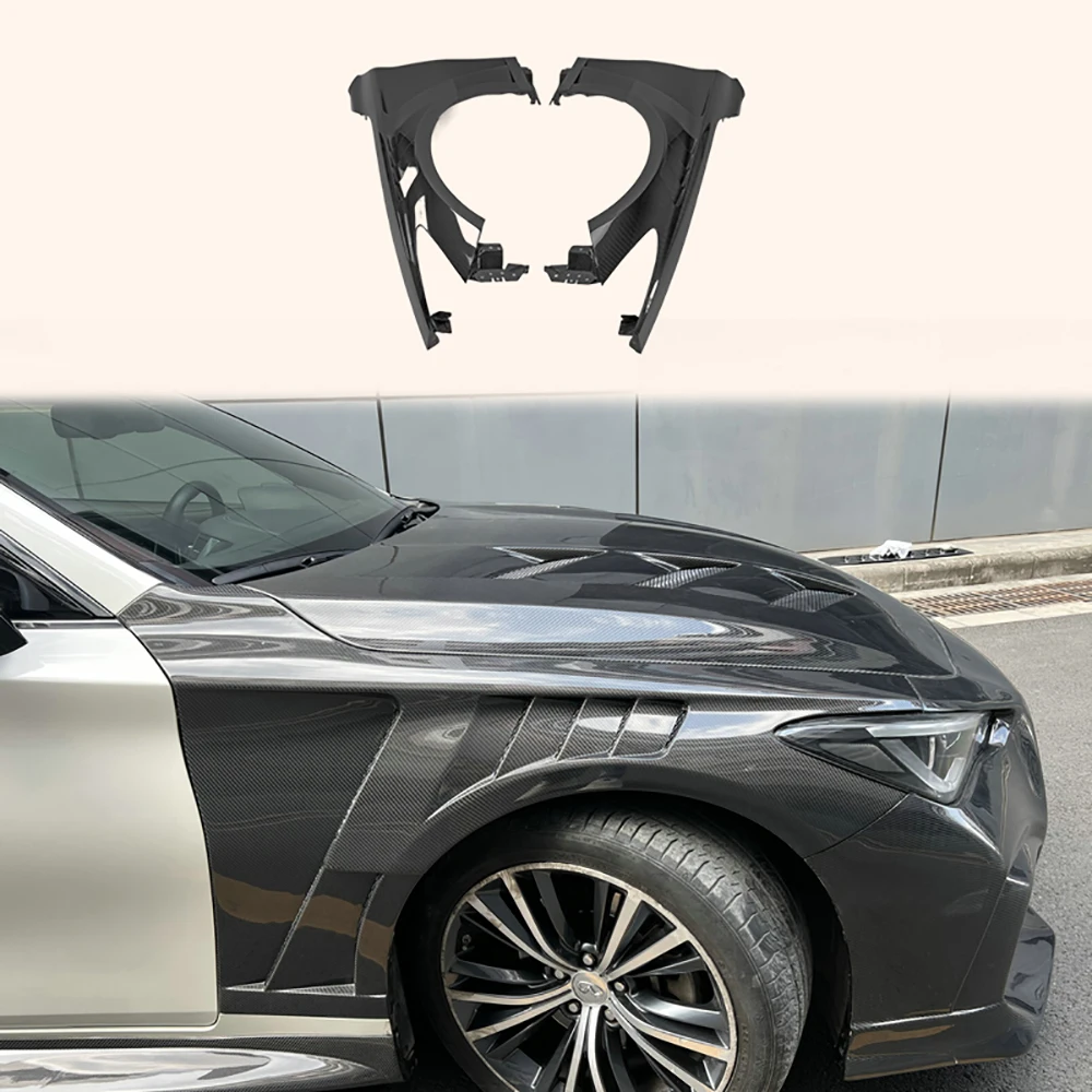 Для Infiniti Q60 Cv37 17-в. Тип Epa Переднее вентилируемое крыло из углеродного волокна 
Для Infiniti Q60 Cv37 17-в. Тип Epa Переднее вентилируемое крыло из углеродного волокна