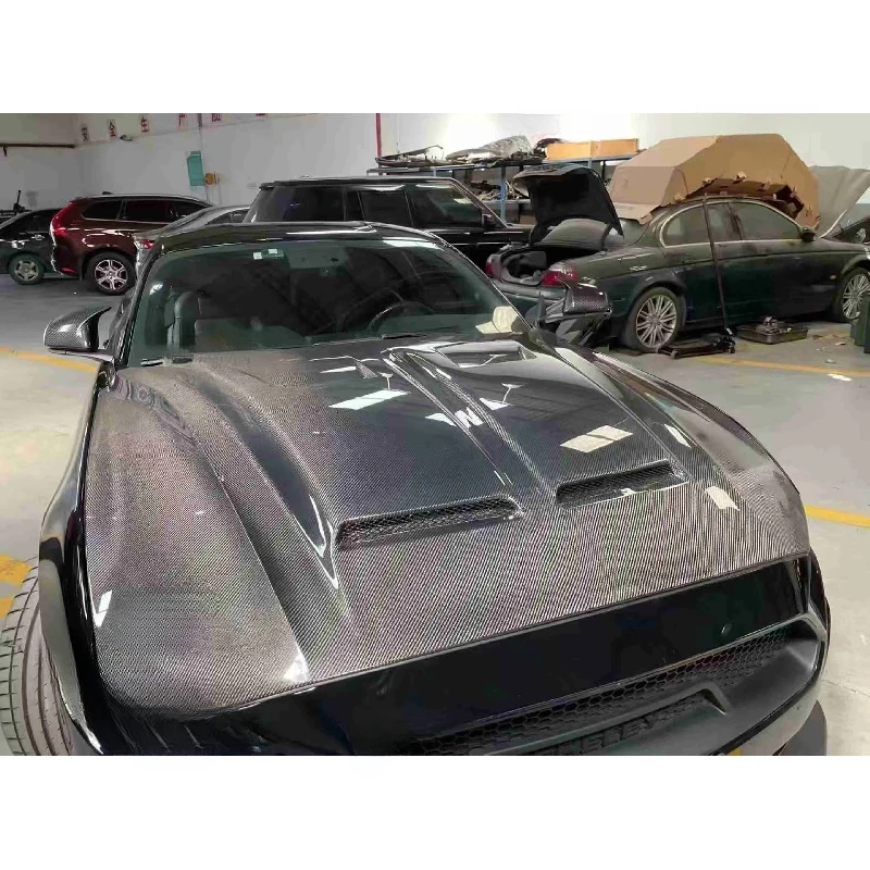 High Quality Carbon Fiber Front Engine Hood Bonnet for Mustang 2018-2023
High Quality Carbon Fiber Front Engine Hood Bonnet for Mustang 2018-2023
