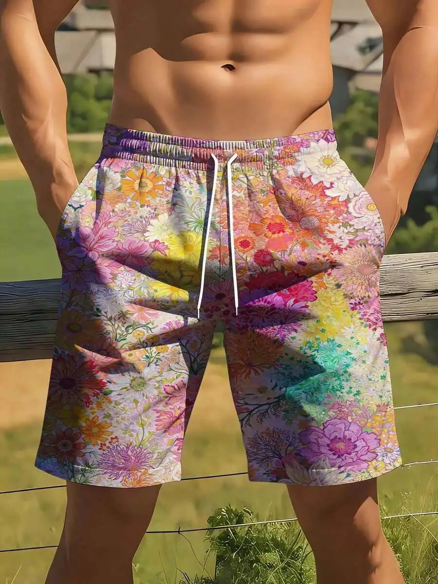 Mens Colorful Floral Print Swim Shorts Quick Dry Board Shorts Summer Beach Wear
Mens Colorful Floral Print Swim Shorts Quick Dry Board Shorts Summer Beach Wear