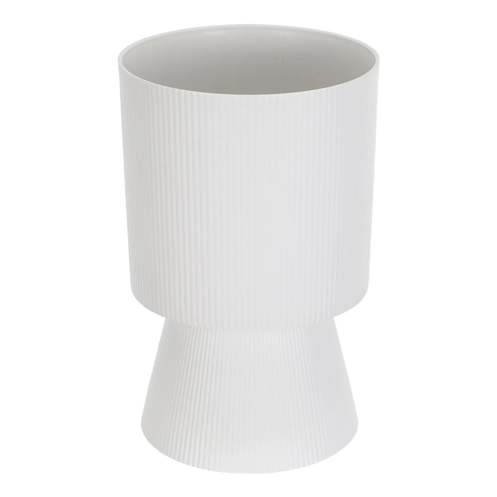 Striped Trophy Planter Pot White Resin Modern Indoor Outdoor Patio Decorative Weather Resistant Planter for Succulents Flowers
Striped Trophy Planter Pot White Resin Modern Indoor Outdoor Patio Decorative Weather Resistant Planter for Succulents Flowers