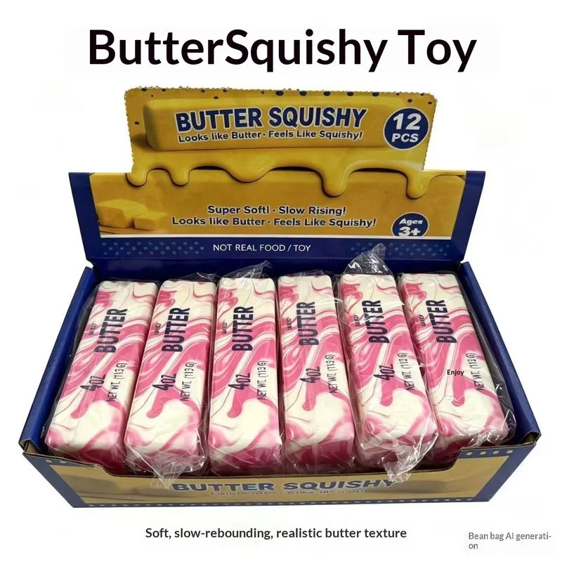 Butter Squishy Pu Slow Rising Squeeze Toy Creative Multicolor Stress Relief Simulated Butter Anxiety Relief Fidget Toy For Adult
Butter Squishy Pu Slow Rising Squeeze Toy Creative Multicolor Stress Relief Simulated Butter Anxiety Relief Fidget Toy For Adult