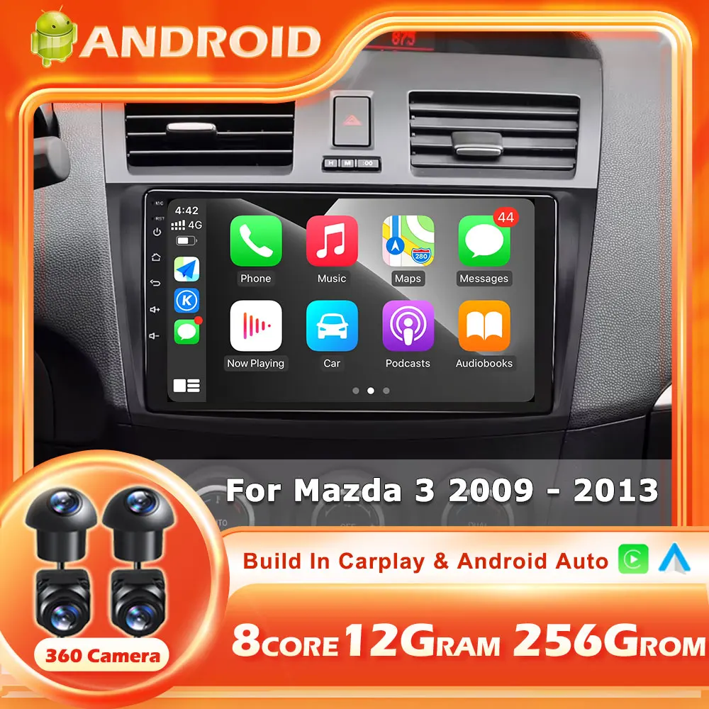 Android 15 Auto For Mazda 3 2009-2013 Wireless Carplay Car Radio GPS Navigation Multimedia Video Player stereo Audio Head unit
Android 15 Auto For Mazda 3 2009-2013 Wireless Carplay Car Radio GPS Navigation Multimedia Video Player stereo Audio Head unit