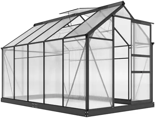 6' x 10' Greenhouse for Outdo, Polyte Greenhouse with Rain Gutter and Roof Vent, Walk-in Green Houses for Outside for
6' x 10' Greenhouse for Outdo, Polyte Greenhouse with Rain Gutter and Roof Vent, Walk-in Green Houses for Outside for