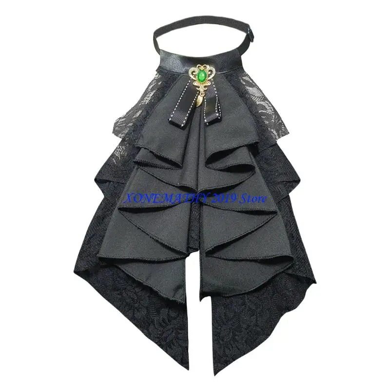 F42F CourtStyles Lace Detachable Collar Ruffle Collar Jabot Ruff Collars For Women Girl Clothes Enhancement Fashion Accessory
F42F CourtStyles Lace Detachable Collar Ruffle Collar Jabot Ruff Collars For Women Girl Clothes Enhancement Fashion Accessory