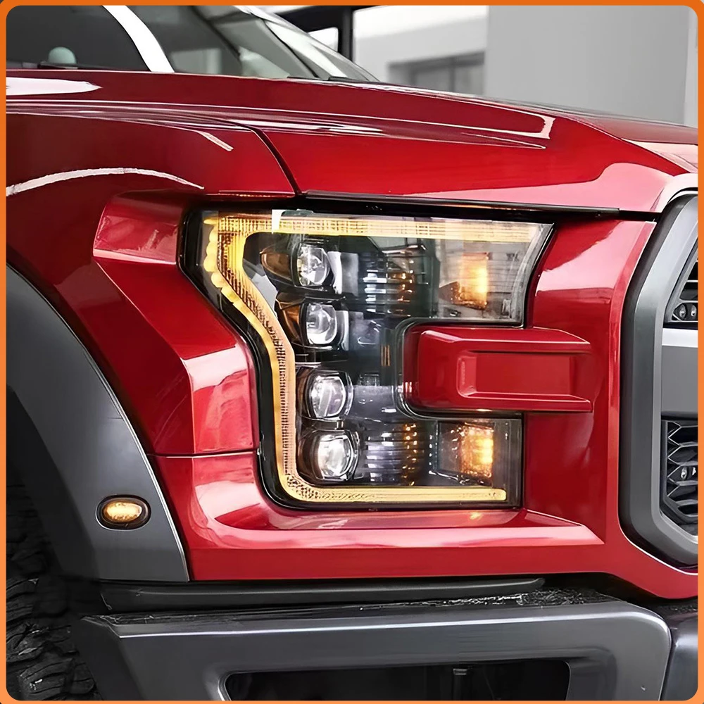 For Ford F-150 Raptor 2015-2020 LED Headlight Upgrade with Four Projector Lenses DRL Turn Signals Plug and Play Front Car Lamps
For Ford F-150 Raptor 2015-2020 LED Headlight Upgrade with Four Projector Lenses DRL Turn Signals Plug and Play Front Car Lamps