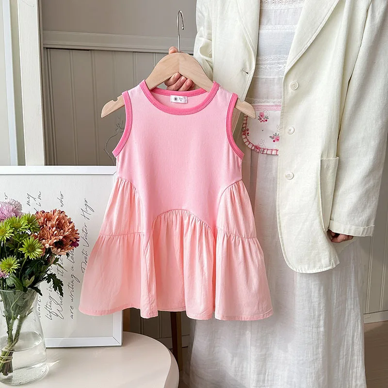Girls' Dress Cotton Sweet Color 2025 Summer Cute Baby Fashion and Casual Style Sleeveless Princess Dress
Girls' Dress Cotton Sweet Color 2025 Summer Cute Baby Fashion and Casual Style Sleeveless Princess Dress