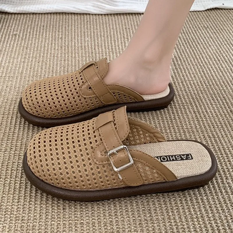 Женские тапочки из тканой сетки, дизайнерские туфли на плоской подошве, туфли-лодочки, уютные женские сандалии 2024, новые тенденции, прогулочные шлепанцы, модные пляжные туфли Zapatillas
Женские тапочки из тканой сетки, дизайнерские туфли на плоской подошве, туфли-лодочки, уютные женские сандалии 2024, новые тенденции, прогулочные шлепанцы, модные пляжные туфли Zapatillas