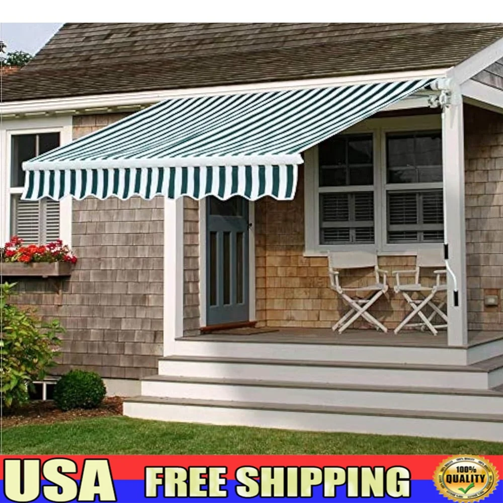 Retractable Patio Awning Manual Sunshade Shelter Durable Aluminum Frame Water Resistant UV Protection Outdoor Awning with
Retractable Patio Awning Manual Sunshade Shelter Durable Aluminum Frame Water Resistant UV Protection Outdoor Awning with
