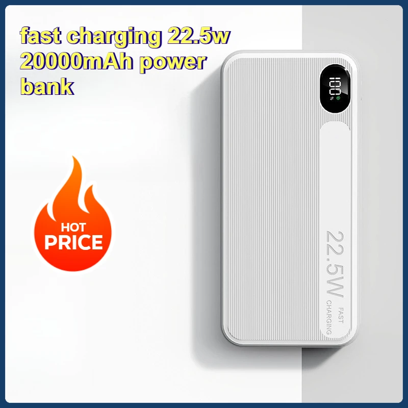 Large Capacity Fast Charging 22.5w 20000mAh Power Bank PD20W Bidirectional Flash Charging Portable Power Suppl
Large Capacity Fast Charging 22.5w 20000mAh Power Bank PD20W Bidirectional Flash Charging Portable Power Suppl
