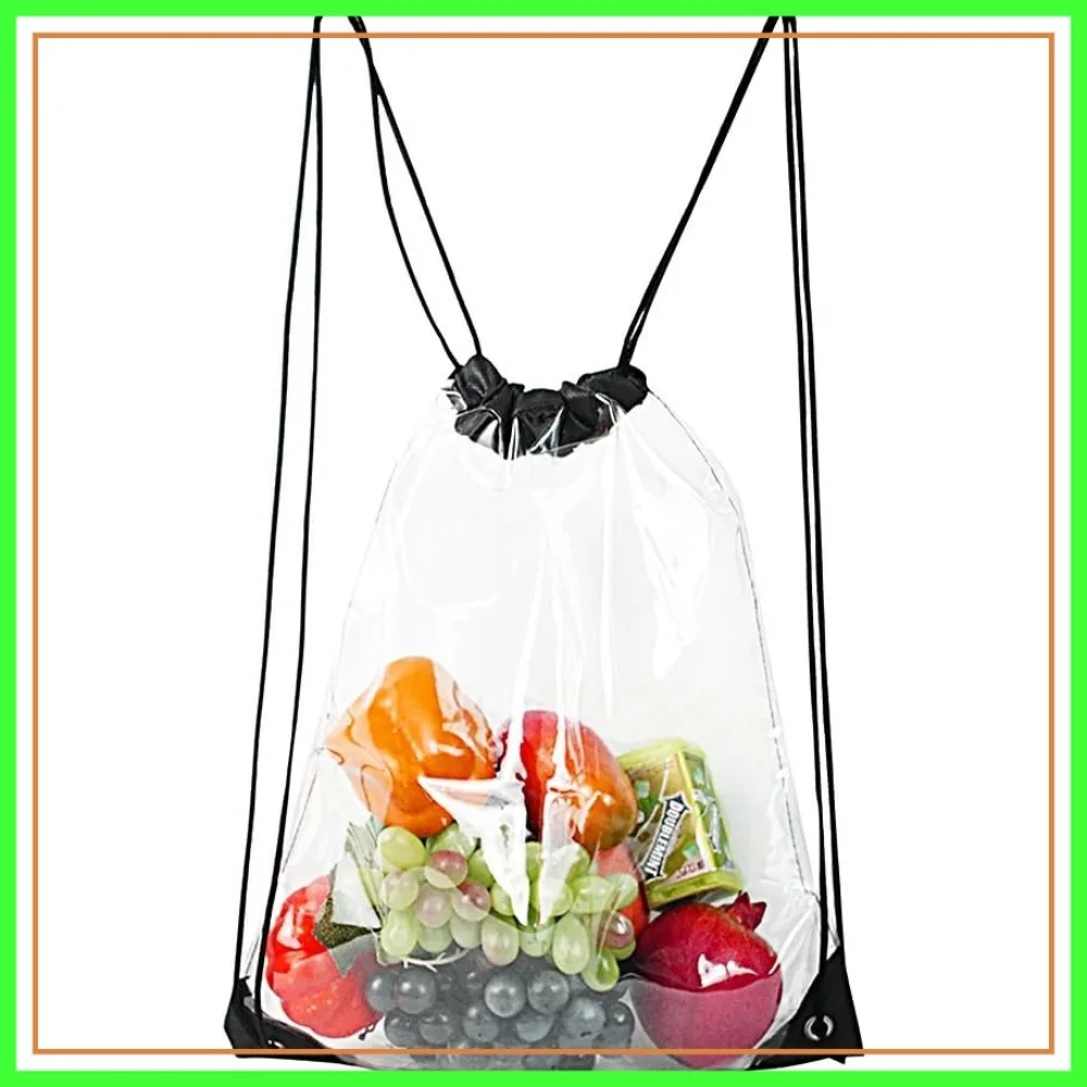 Clear Drawstring Bag Waterproof Stadium Drawstring Backpack for Sports & Events
Clear Drawstring Bag Waterproof Stadium Drawstring Backpack for Sports & Events