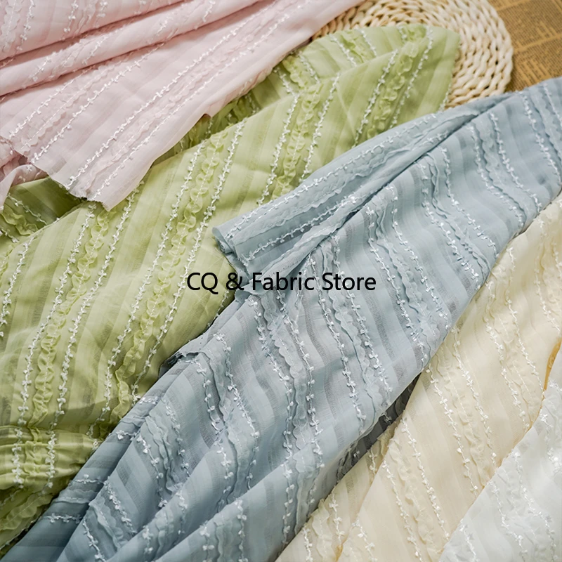 Мягкая и легкая шифоновая полосатая тканая ткань для изготовления одежды и дредов, 1-метровые швейные аксессуары
Мягкая и легкая шифоновая полосатая тканая ткань для изготовления одежды и дредов, 1-метровые швейные аксессуары