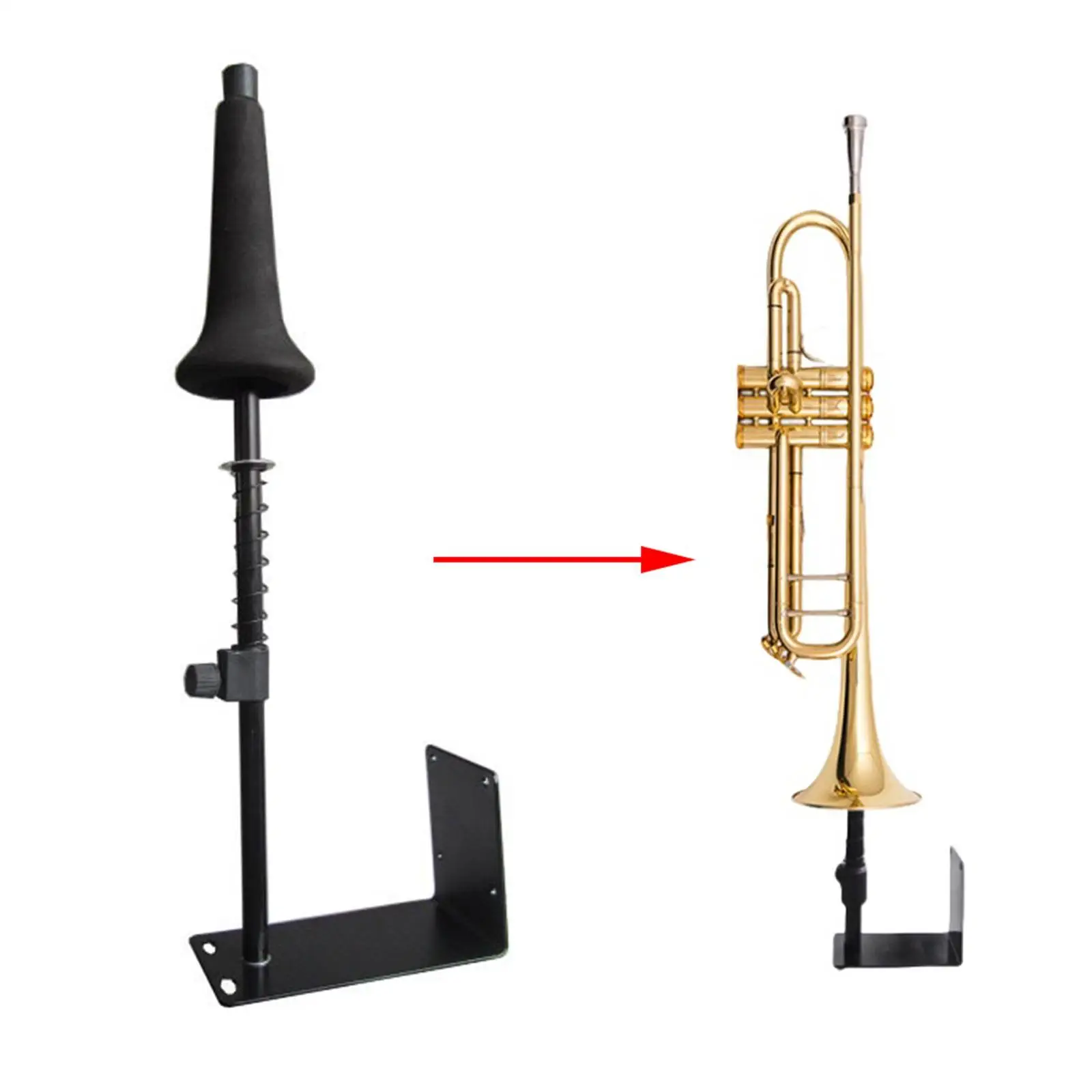 Sturdy Iron Trombone Rack Wall Mount Bracket Space Saving Storage Solution for Home Band or Studio
Sturdy Iron Trombone Rack Wall Mount Bracket Space Saving Storage Solution for Home Band or Studio