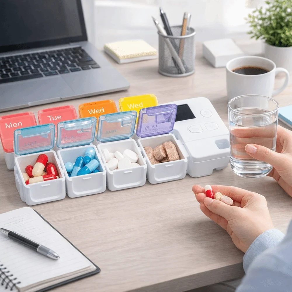 Large Capacity Smart Pill Case 7 Lattice Reminder Travel Medicine Box Colorful Weekly Pill Organizer Pill Storage
Large Capacity Smart Pill Case 7 Lattice Reminder Travel Medicine Box Colorful Weekly Pill Organizer Pill Storage