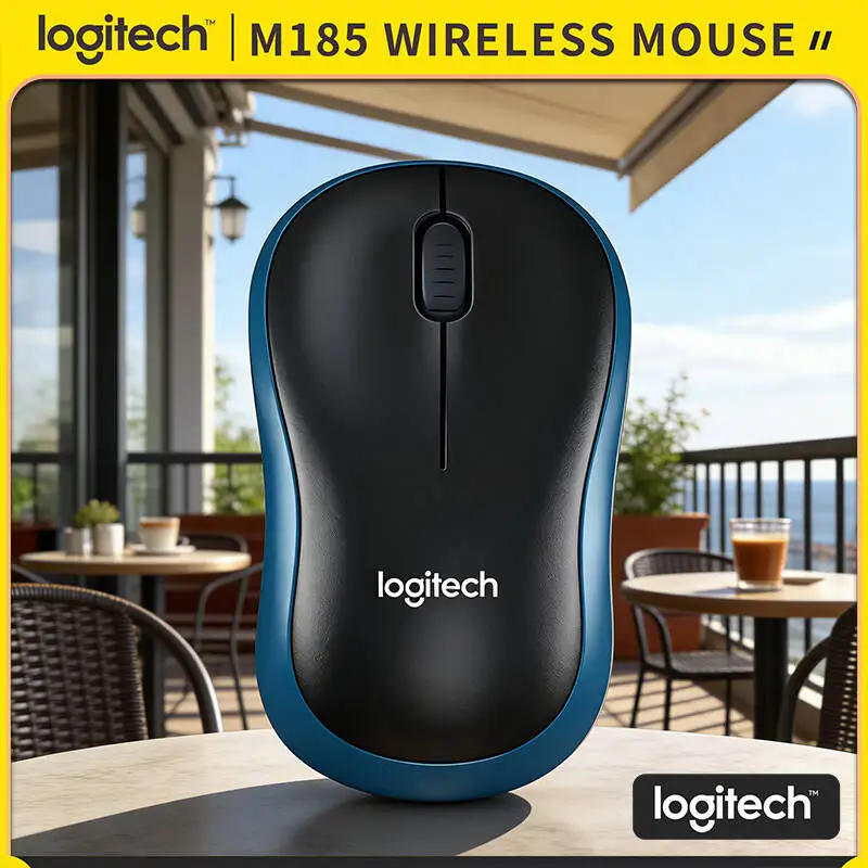 Беспроводная оптическая мышь Logitech M185: Официальный продукт, компактный дизайн, оптическое отслеживание для путешествий и работы
Беспроводная оптическая мышь Logitech M185: Официальный продукт, компактный дизайн, оптическое отслеживание для путешествий и работы