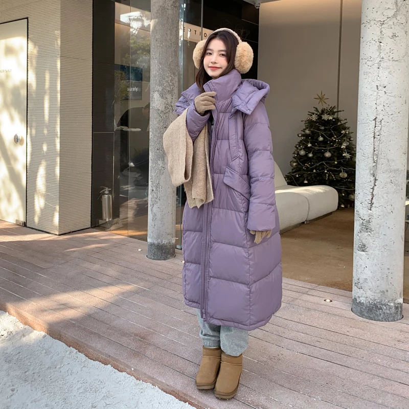 Long Hooded Down Jacket for Women, Loose Thick and Warm, Large White Duck Coat, Leisure Parkas, Fashion, Winter, 2024
Long Hooded Down Jacket for Women, Loose Thick and Warm, Large White Duck Coat, Leisure Parkas, Fashion, Winter, 2024