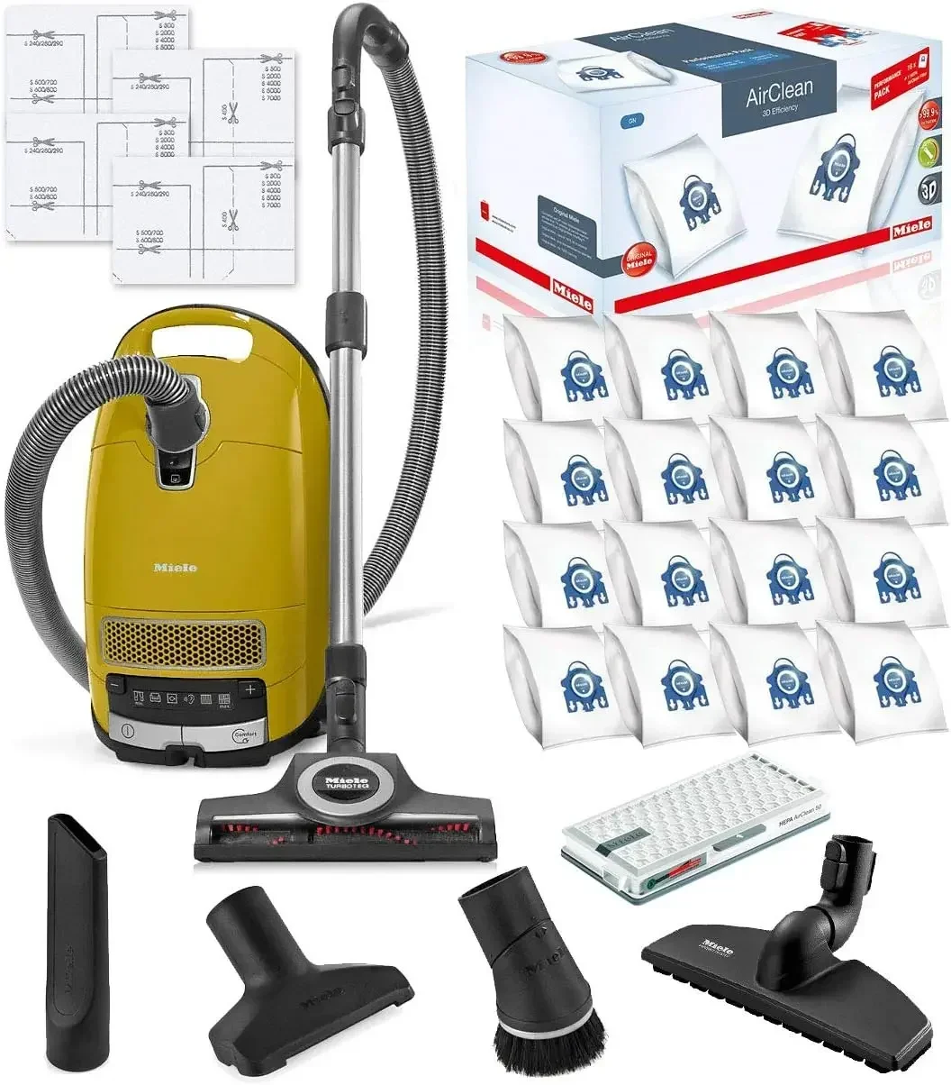 Miele Complete C3 Calima Canister HEPA Vacuum Cleaner + STB 305-3 Turbobrush Bundle - Includes Performance Pack 16 Type
Miele Complete C3 Calima Canister HEPA Vacuum Cleaner + STB 305-3 Turbobrush Bundle - Includes Performance Pack 16 Type