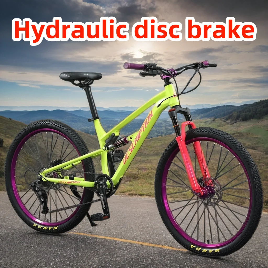 26/27.5 inch Soft tail mountain bike hydraulic disc brake off-road full suspension MTB bicycle speed change 12 speed Bicicletta
26/27.5 inch Soft tail mountain bike hydraulic disc brake off-road full suspension MTB bicycle speed change 12 speed Bicicletta