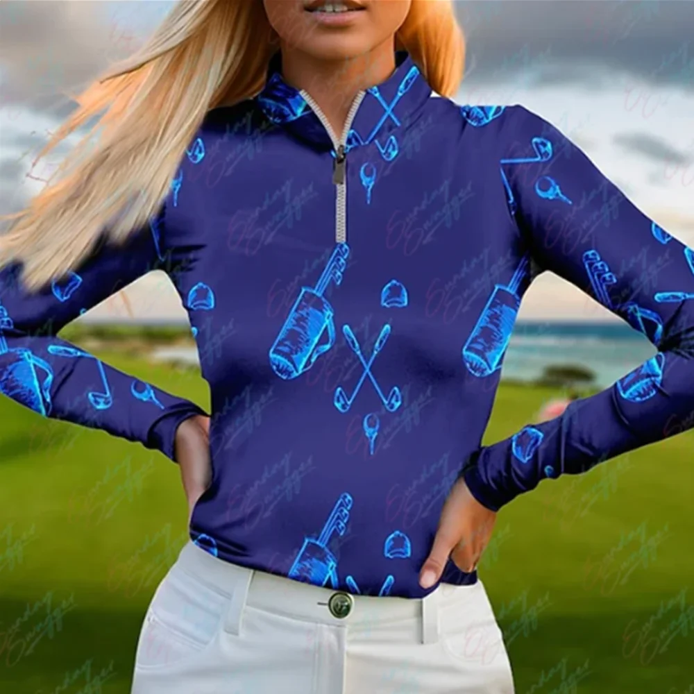 Autumn and winter outdoor long-sleeved golf shirt simple printing breathable quick-drying tennis women's golf shirt top 2024 new
Autumn and winter outdoor long-sleeved golf shirt simple printing breathable quick-drying tennis women's golf shirt top 2024 new