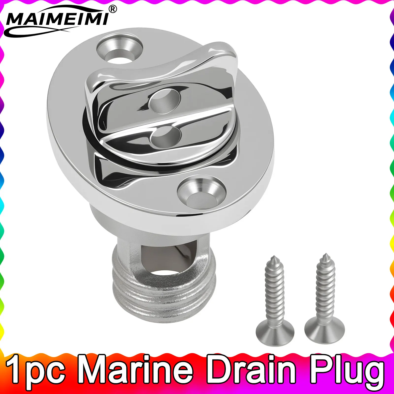 1pc Marine Drain Plug 1inch Stainless Steel Boat Hardware Screw Type Boat Drain Valve with O Ring Washer for Replacement
1pc Marine Drain Plug 1inch Stainless Steel Boat Hardware Screw Type Boat Drain Valve with O Ring Washer for Replacement