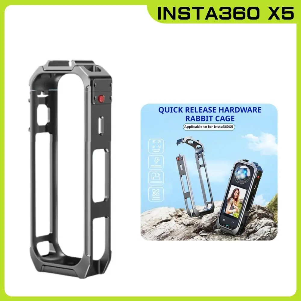 Металлический каркас для Insta360 X5, противоударный защитный расширительный чехол для клетки для кроликов для Insta360 X5, аксессуары, металлический каркас, кронштейн
Металлический каркас для Insta360 X5, противоударный защитный расширительный чехол для клетки для кроликов для Insta360 X5, аксессуары, металлический каркас, кронштейн